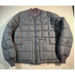 Walls Women’s 2XLT Gray Quilted Jacket Zip-Front Long Sleeve Workwear Insulated